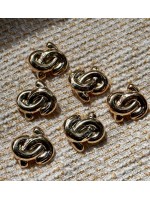 23 mm Altın Renk Düğüm Model Metal Düğme – Şık & Premium Tasarım 6 adet