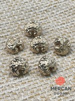 ✨ Kabartmalı Altın Renk Dekoratif Düğme 18 MM (6 ADET )