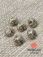 ✨ Kabartmalı Altın Renk Dekoratif Düğme 18 MM (6 ADET )