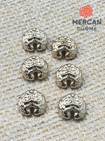 ✨ Kabartmalı Altın Renk Dekoratif Düğme 23 MM (6 ADET)