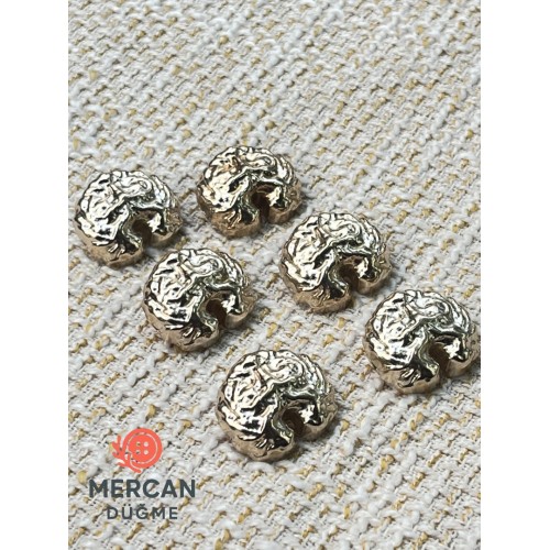 ✨ Kabartmalı Altın Renk Dekoratif Düğme 23 MM (6 ADET)
