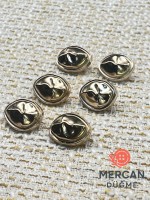 ✨ 23 mm Gold Organik Form Metal Düğme – Modern ve Şık Tasarım (6 ADET)
