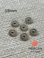 ✨18mm METAL DOKULU DESENLİ LÜKS DÜĞME – (6 ADET)ALTIN KALİTE VE ŞIK TASARIM ✨