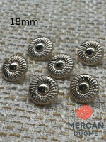 ✨18mm METAL DOKULU DESENLİ LÜKS DÜĞME – (6 ADET)ALTIN KALİTE VE ŞIK TASARIM ✨
