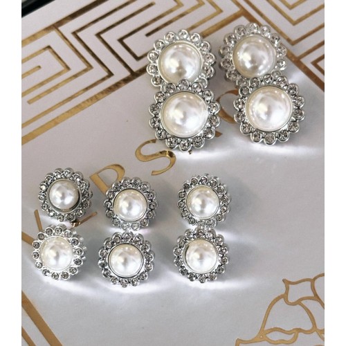 ✨ İnci Detaylı Taşlı Premium Düğme | Elegant Couture Seri 23 MM 4 ADET 11 MM 6 ADET