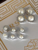 ✨ İnci Detaylı Taşlı Premium Düğme | Elegant Couture Seri 23 MM 4 ADET 11 MM 6 ADET