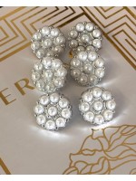✨ Çoklu İnci Detaylı Premium Düğme | Elegant Bridal Seri 25 MM 6 ADET