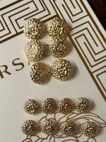 ✨ Örgü Dokulu Premium Gold Düğme | Classic Couture Seri 23 MM 6 ADET 15 MM 8 ADET