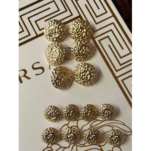 ✨ Örgü Dokulu Premium Gold Düğme | Classic Couture Seri 23 MM 6 ADET 15 MM 8 ADET