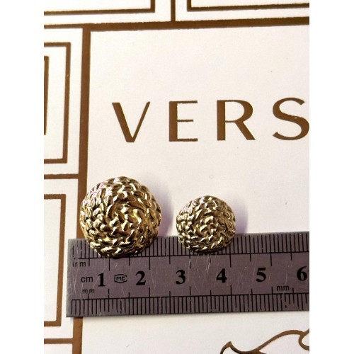 ✨ Örgü Dokulu Premium Gold Düğme | Classic Couture Seri 23 MM 6 ADET 15 MM 8 ADET