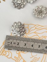 ✨ Taş Detaylı Premium Düğme | Sparkle Couture Seri 25 MM 6 ADET
