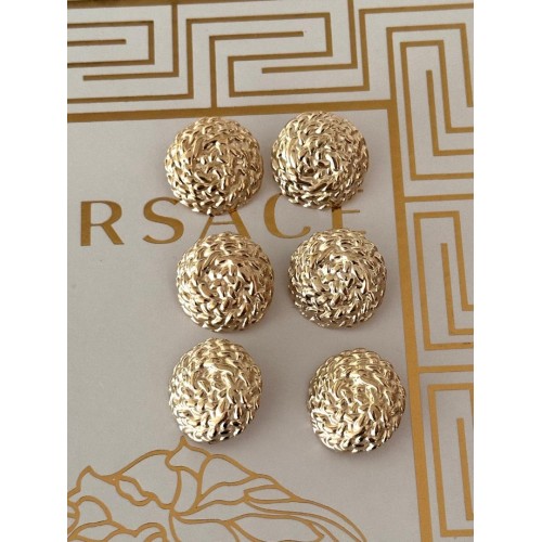 ✨ Örgü Dokulu Premium Gold Düğme | Classic Couture Seri 20 MM 6 ADET