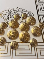 ✨ Armalı Aslan Figürlü Blazer Premium Gold Düğme | Royal Heritage Seri 23 mm 6 adet 15 mm 8 adet