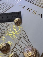 ✨ Armalı Aslan Figürlü Blazer Premium Gold Düğme | Royal Heritage Seri 23 mm 6 adet 15 mm 8 adet