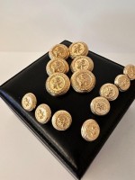 ✨ Klasik Aslan Figürlü Premium BLAZER Gold Düğme | Heritage Couture Seri 23 MM 6 ADET 15 MM 8 ADET