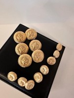 ✨ Klasik Aslan Figürlü Premium BLAZER Gold Düğme | Heritage Couture Seri 23 MM 6 ADET 15 MM 8 ADET