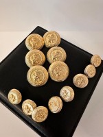 ✨ Klasik Aslan Figürlü Premium BLAZER Gold Düğme | Heritage Couture Seri 23 MM 6 ADET 15 MM 8 ADET