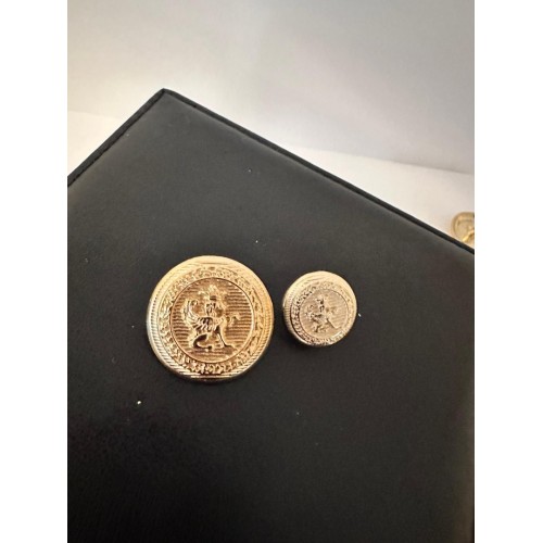 ✨ Klasik Aslan Figürlü Premium BLAZER Gold Düğme | Heritage Couture Seri 23 MM 6 ADET 15 MM 8 ADET