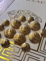 ✨ Armalı Aslan Figürlü Blazer Premium Gold Düğme | Royal Heritage Seri 23 mm 6 adet 15 mm 8 adet