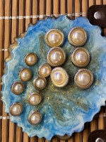 ✨ Çerçeveli İnci Detaylı Premium Düğme | Classic Couture Seri 25 mm 6 adet 15 mm 8 adet