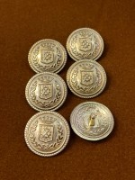 Mercan Düğme Armalı Blazer  Altın Renk Metal Düğme – Coin Tasarım (23 mm)