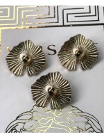 ✨ Altın Renk Yelpaze Formlu Metal Dekoratif Düğme 4 CM