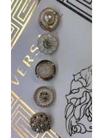 ✨ Premium Couture Gold Düğme Seti | İnci & Taş Detaylı 23 MM 5 ADET