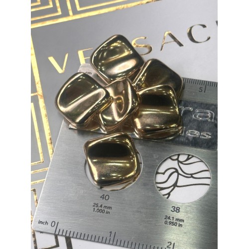 ✨ Premium Gold Modern Düğme | Minimal Couture Seri 25 MM 6 ADET