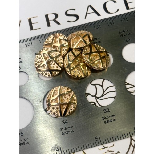 ✨ Premium Gold Dokulu Düğme | Signature Seri 22 MM 6 ADET