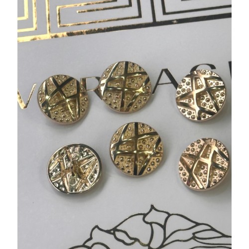 ✨ Premium Gold Dokulu Düğme | Signature Seri 22 MM 6 ADET