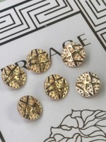 ✨ Premium Gold Dokulu Düğme | Signature Seri 22 MM 6 ADET