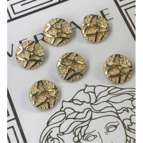 ✨ Premium Gold Dokulu Düğme | Signature Seri 24 MM 6 ADET