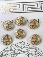 ✨ Premium Gold Dokulu Düğme | Signature Seri 24 MM 6 ADET