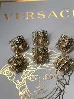 ✨ Premium Gold Dokulu Kare Düğme | Artisanal Couture Seri 23 MM 6 ADET