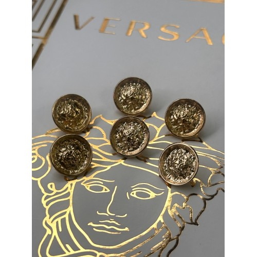 ✨ Premium Gold Dokulu Yuvarlak Düğme | Artisanal Couture Seri 19 MM 6 ADET