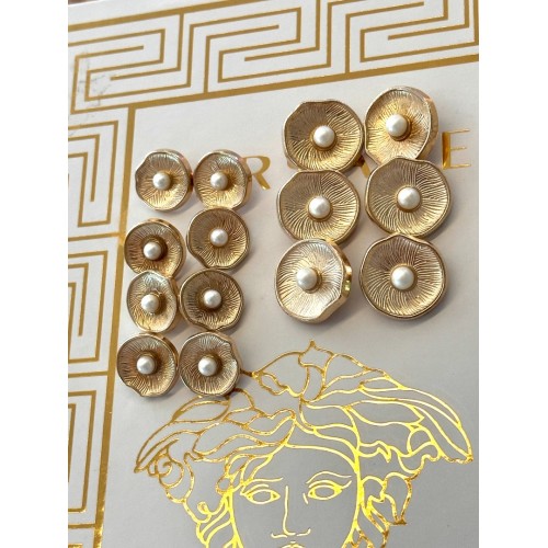 ✨ Premium Gold İnci Detaylı Dekoratif Düğme Seti 23 MM-18MM 6 BÜYÜK 8 KÜÇÜK