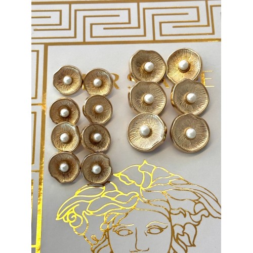 ✨ Premium Gold İnci Detaylı Dekoratif Düğme Seti 23 MM-18MM 6 BÜYÜK 8 KÜÇÜK