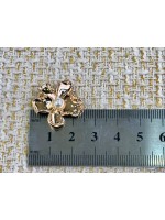 ✨ 6’lı 25 MMGold İnci Detaylı Çiçek Metal Düğme Seti – Zarif & Feminen