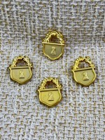 ODDA Tasarım Gold Kilit Form Düğme – 4’lü Set