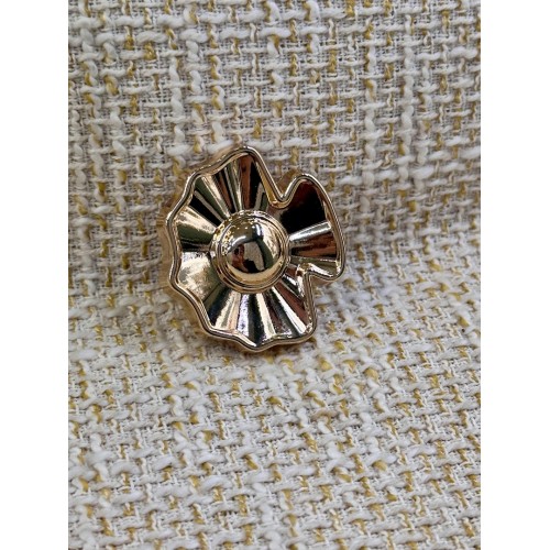 ODDA Tasarım Gold Modern Çiçek Form Düğme – Özel Seri