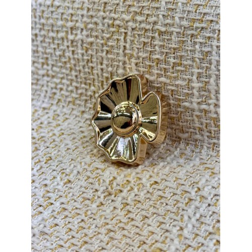 ODDA Tasarım Gold Modern Çiçek Form Düğme – Özel Seri