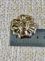 ODDA Tasarım Gold Modern Çiçek Form Düğme – Özel Seri