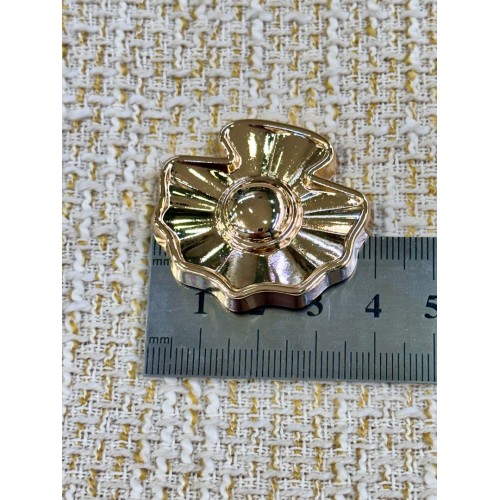 ODDA Tasarım Gold Modern Çiçek Form Düğme – Özel Seri