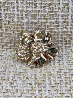 ODDA Tasarım Gold Gül Detaylı Çiçek Düğme – Premium Seri