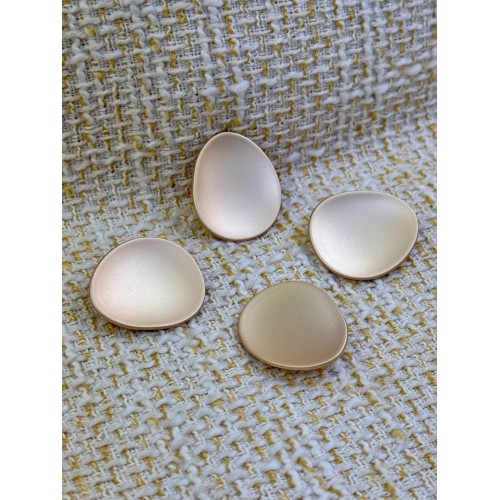 ODDA Tasarım Mat Nude Organik Form Düğme – Minimal Seri (4’lü Set) 25 MM