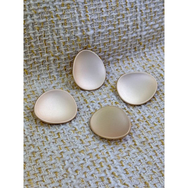 ODDA Tasarım Mat Nude Organik Form Düğme – Minimal Seri (4’lü Set) 25 MM