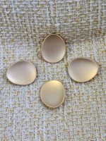 ODDA Tasarım Mat Nude Organik Form Düğme – Minimal Seri (4’lü Set) 25 MM