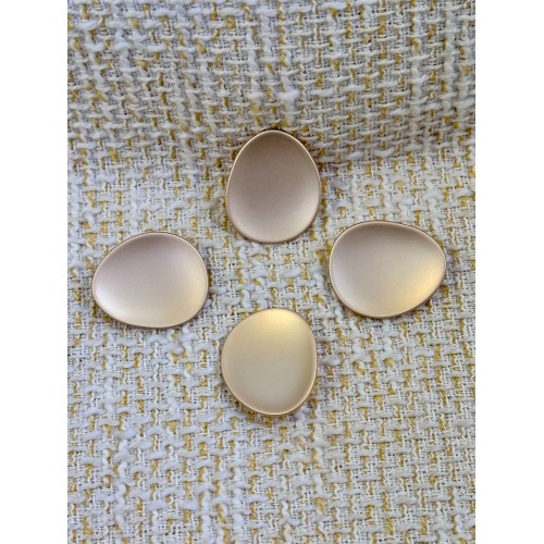 ODDA Tasarım Mat Nude Organik Form Düğme – Minimal Seri (4’lü Set) 25 MM