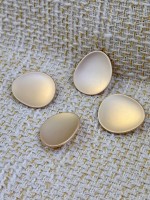 ODDA Tasarım Mat Nude Organik Form Düğme – Minimal Seri (4’lü Set) 25 MM