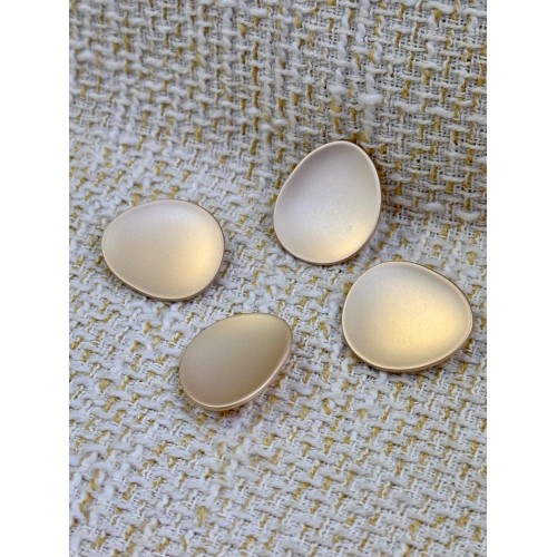 ODDA Tasarım Mat Nude Organik Form Düğme – Minimal Seri (4’lü Set) 25 MM